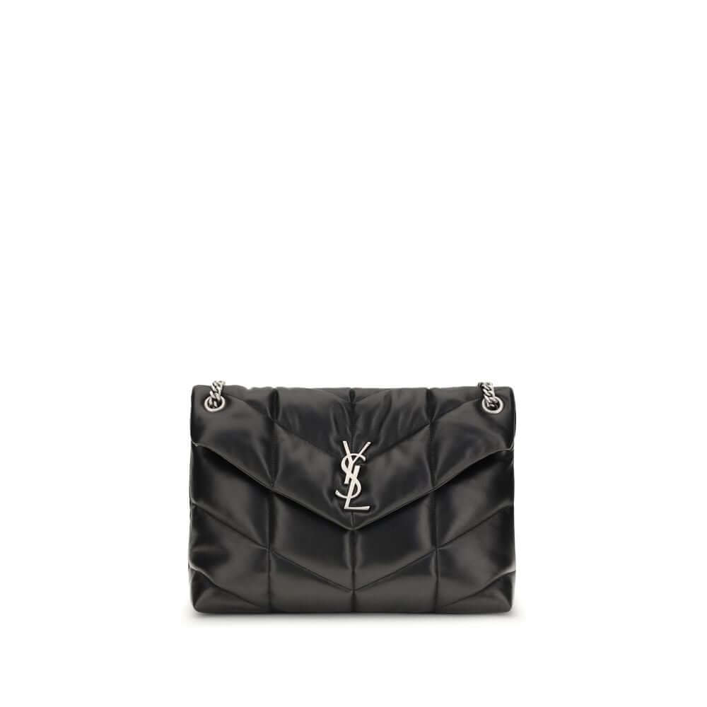 Saint Laurent Black Lamb Ovis Aries Aries Shoulder Bag