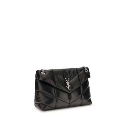 Saint Laurent Black Lamb Ovis Aries Aries Shoulder Bag