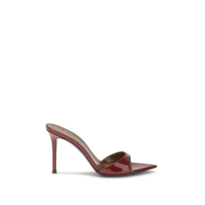 Giuseppe Zanotti Bordeaux Leather Stiletto Heel Sandals