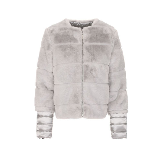 Maison Espin Gray Polyester Jackets & Coat MA-1640-XL
