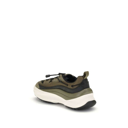 Back view of Moon Boot Bicolor Polyester Athletic Sneakers with thick EVA midsole and embossed logo design.