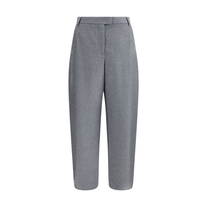 Giorgio Armani Gray Silk Casual Pants