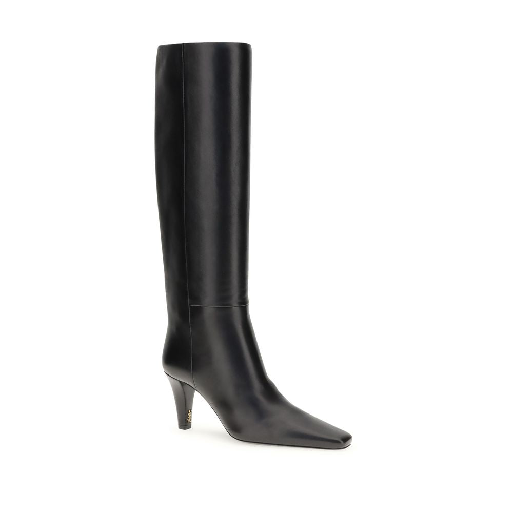 Saint Laurent High leather Boots SA-839749AAE6W1000-EU36/US6