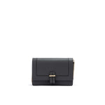 Giada Dark Grey Leather Clutch Bag