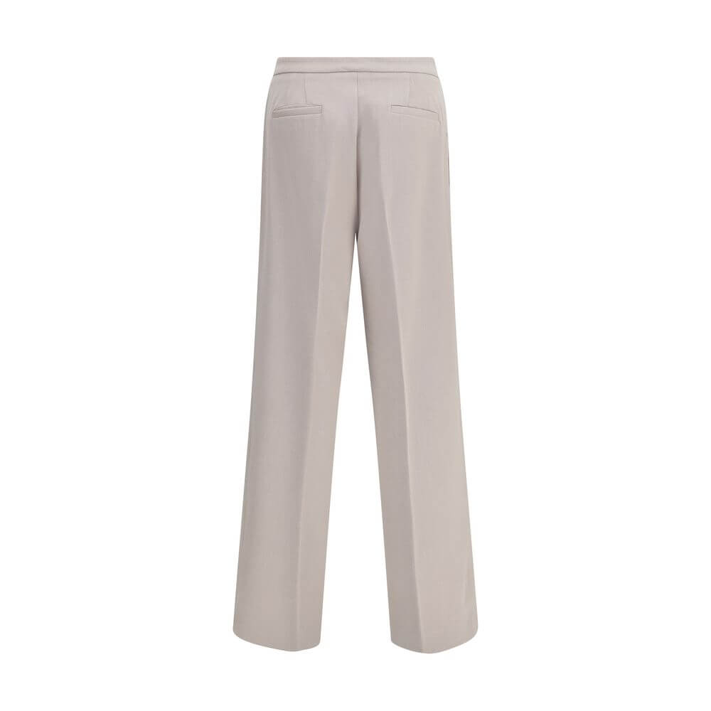 Cruna Beige Polyester Casual Pants