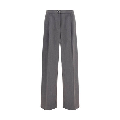 Cruna Gray Polyester Casual Pants