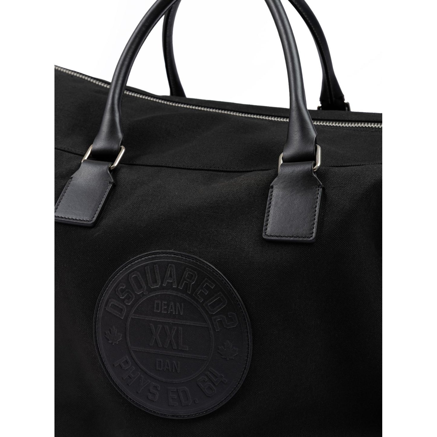 Dsquared² Black Fabric Weekend Travel Bag