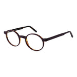 Andy Wolf Purple Unisex Glasses Frame, full-rim acetate, size 48-20-145 with demo lenses, branded case included.