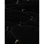 Dolce & Gabbana Black Cotton Quilted Studded Sleeve Hoodie Jacket