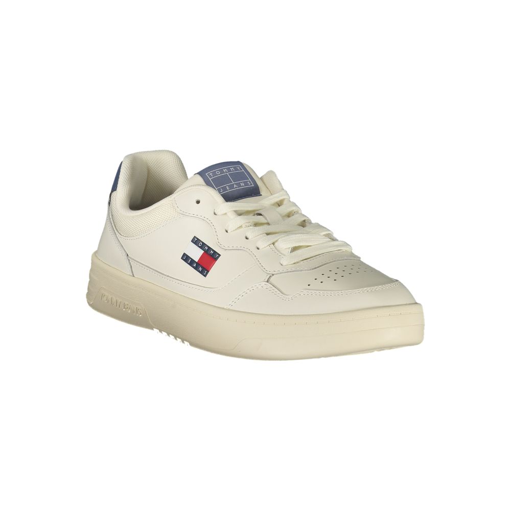Tommy Hilfiger White Leather Men Sneaker