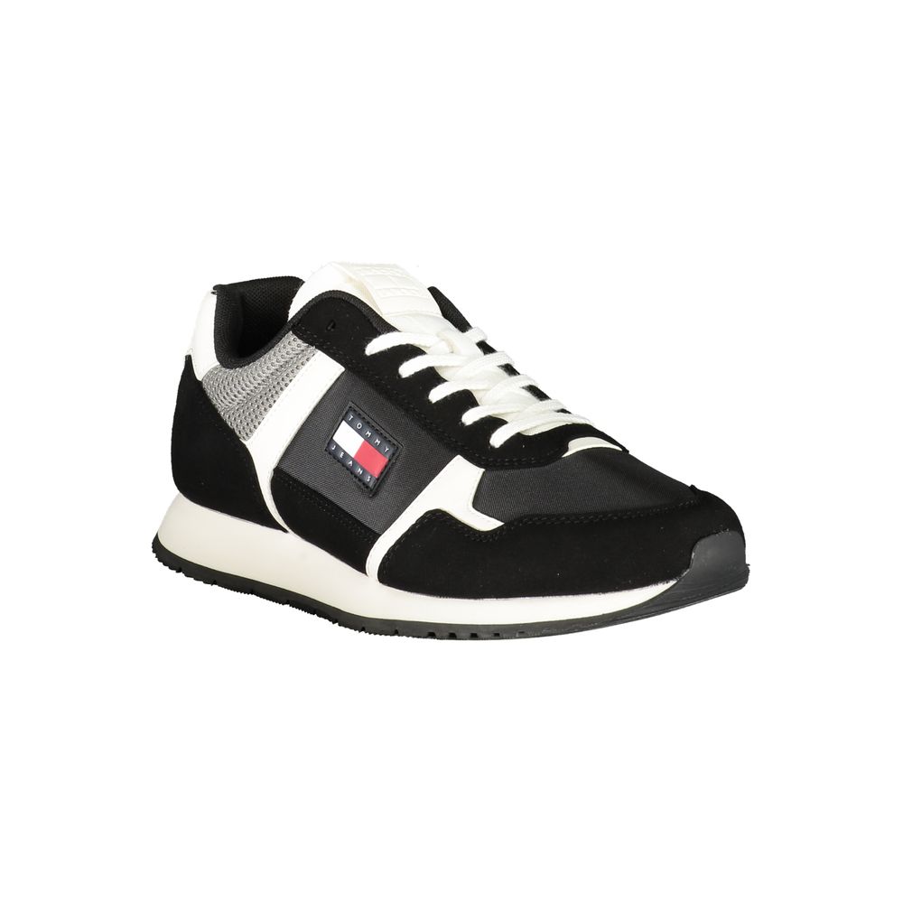 Tommy Hilfiger Black Polyester Men Sneaker