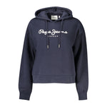 Pepe Jeans Blue Cotton Women Hoodie PE-39433-XS