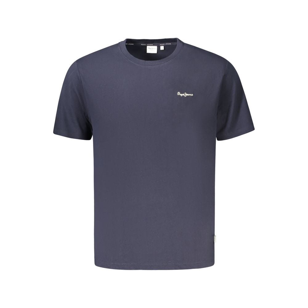 Pepe Jeans Blue Organic Cotton Men T-Shirt PE-39434-S