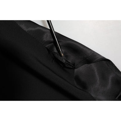 Dolce & Gabbana Black Wool Dress Formal Men Waistcoat Vest