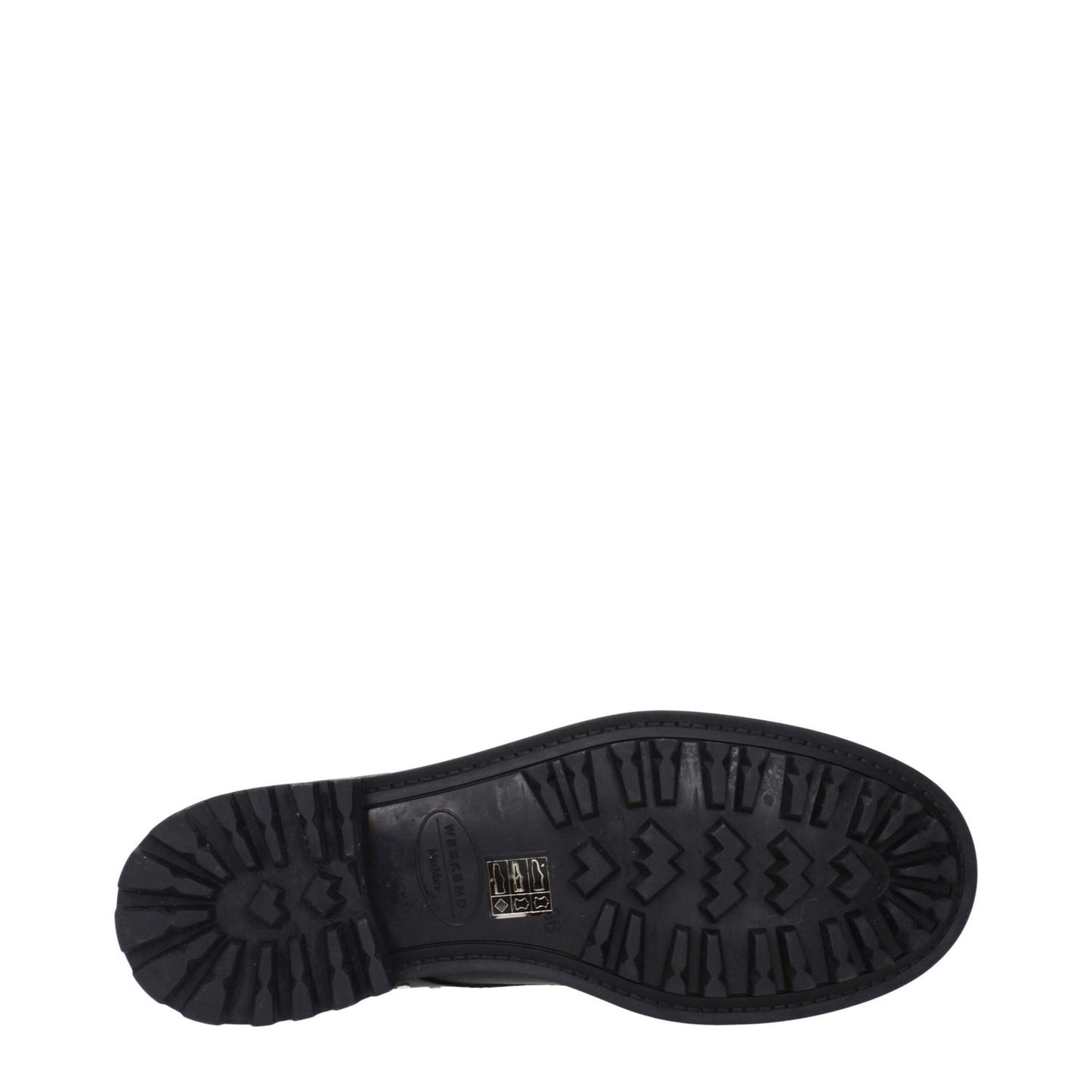 Sole of Max Mara Black Leather Oxfords And Derbies with tread details and logo imprint