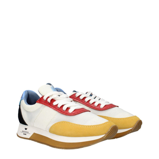 Max Mara White Fabric Low Tops