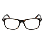Ermenegildo Zegna Brown Men Glasses Frame, full-rim acetate with demo lenses, size 56-17-145. Stylish rectangle design for men.