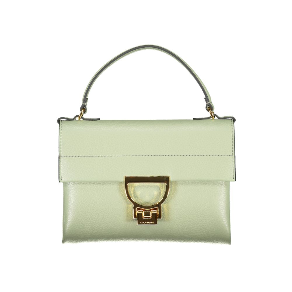 Front view with bag zipped and handles upright.