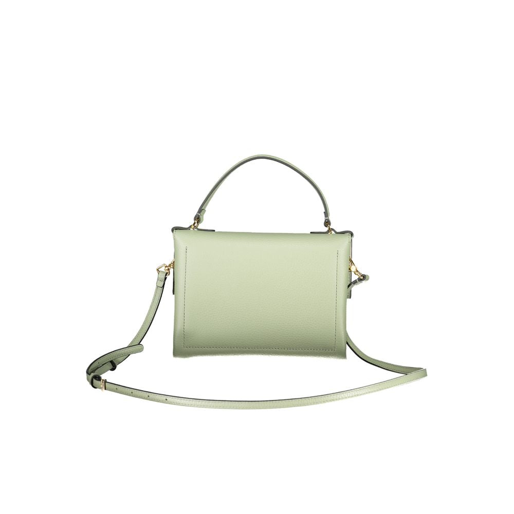 Front view with bag zipped and handles upright.