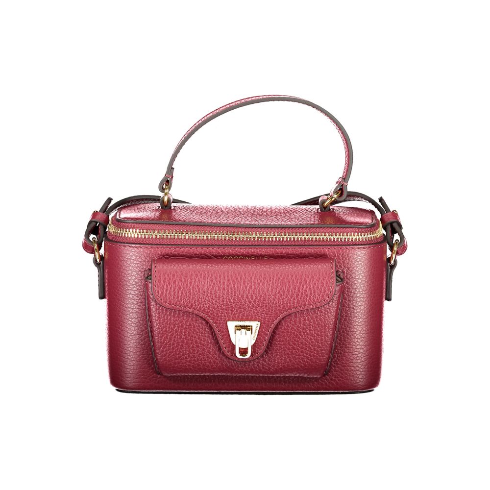 Front view with bag zipped and handles upright.