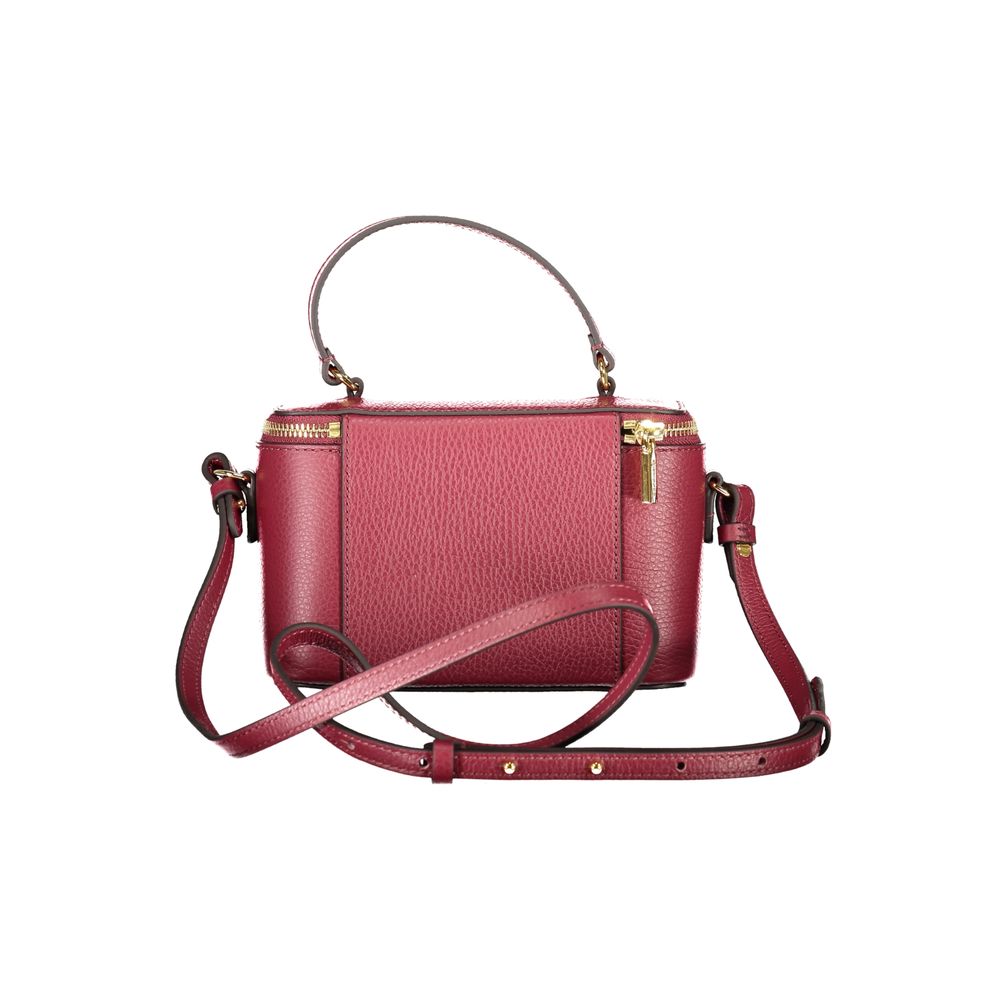 Front view with bag zipped and handles upright.