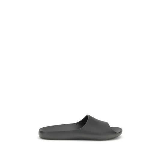 The Row Black Rubber Slippers