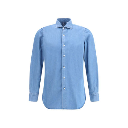 Finamore Blue Denim Shirt