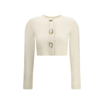 Self-Portrait Wool Cardigan SE-AW25018CCCREAM-M