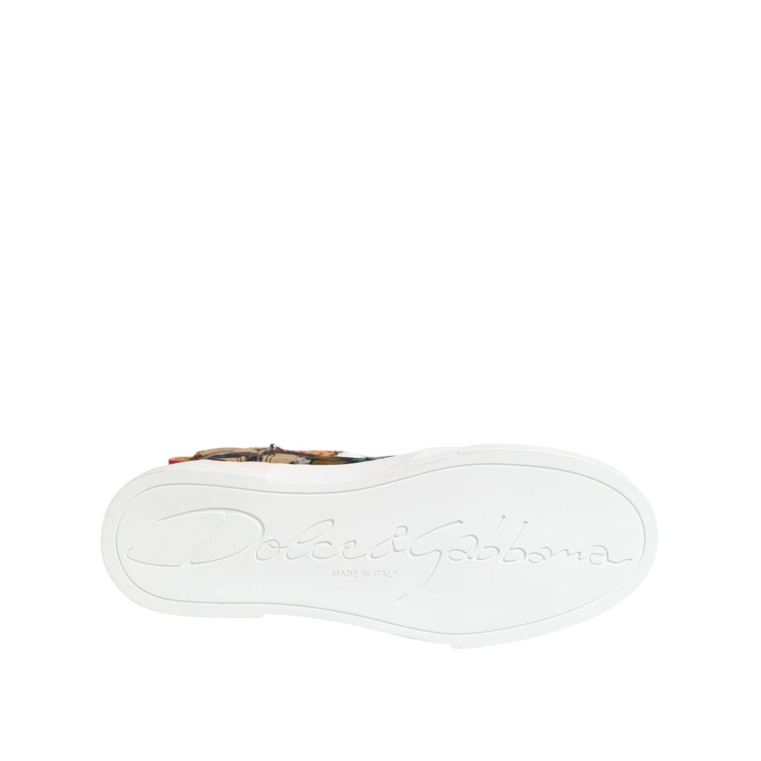 Dolce & Gabbana Multicolor Patchwork High Top Sneakers Shoes