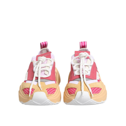 Dolce & Gabbana Multicolor Leather Daymaster Low Top Sneakers Shoes