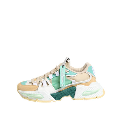 Dolce & Gabbana Multicolor Leather Airmaster Low Top Sneakers Shoes