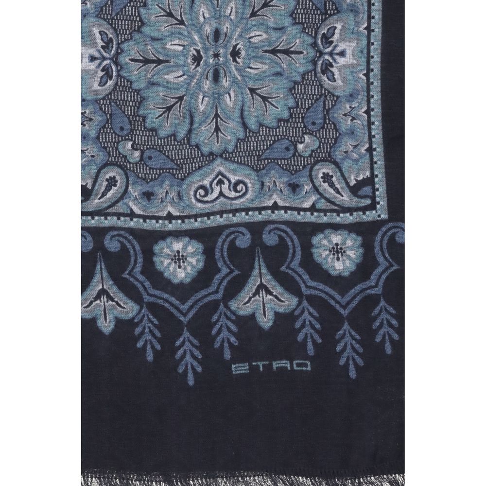 Etro Blue Modal Scarf