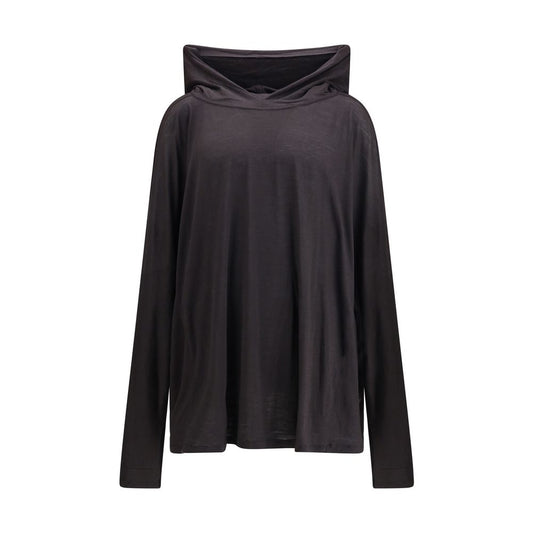 Rick Owens Black Fleece Wool T-Shirt