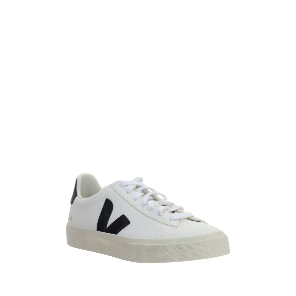 Veja White Calf Leather Bos Taurus Low Top Sneakers