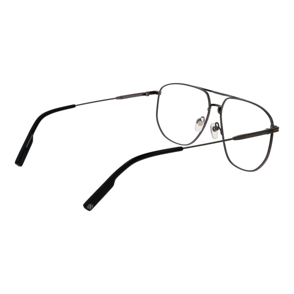 Ermenegildo Zegna Gray Men Glasses Frame