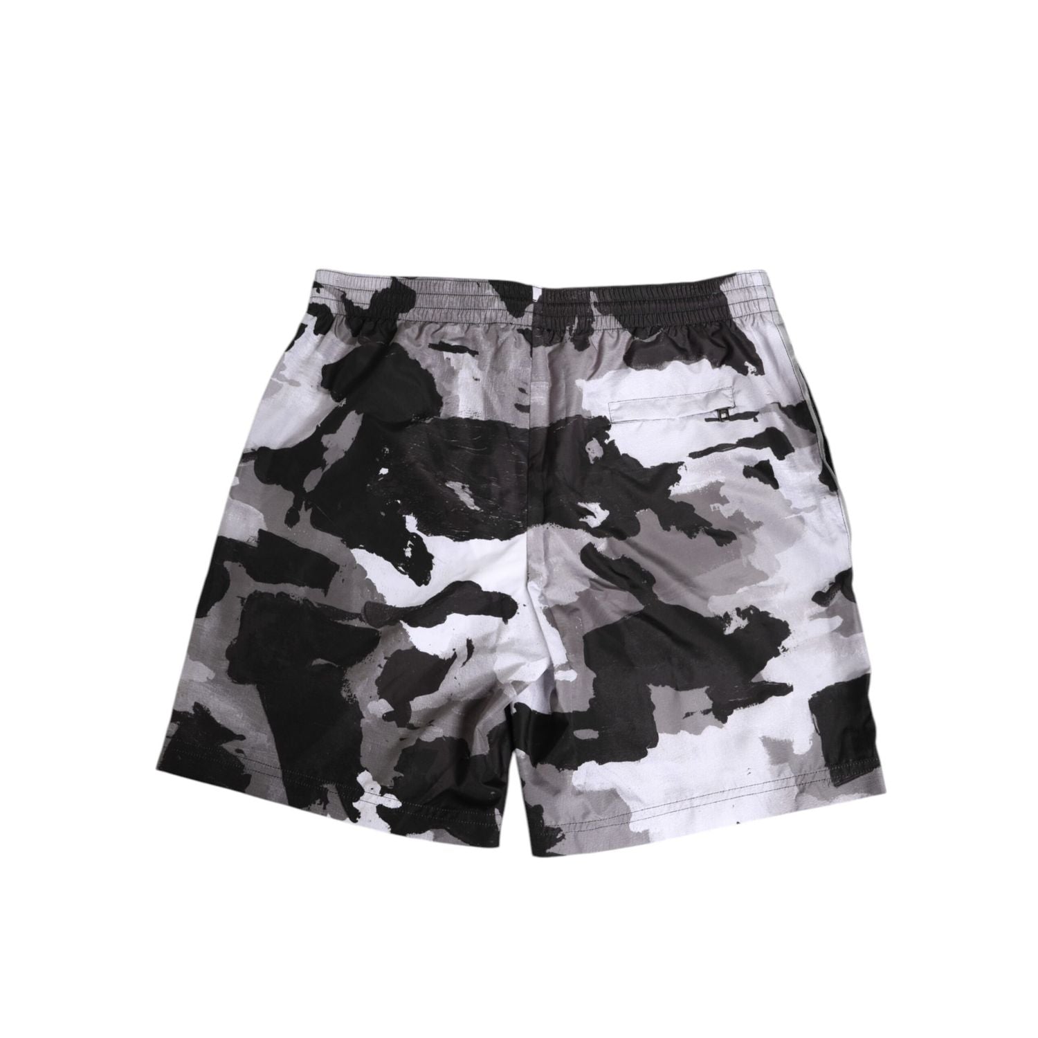 Dolce & Gabbana Black White Camouflage DG Logo Men Swimwear