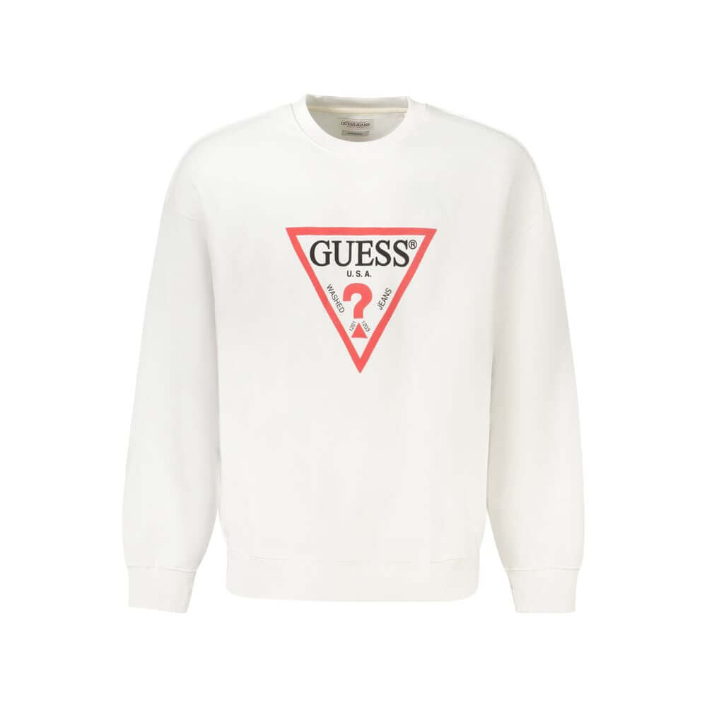 Guess Jeans White Cotton Sweater GU-39048-S