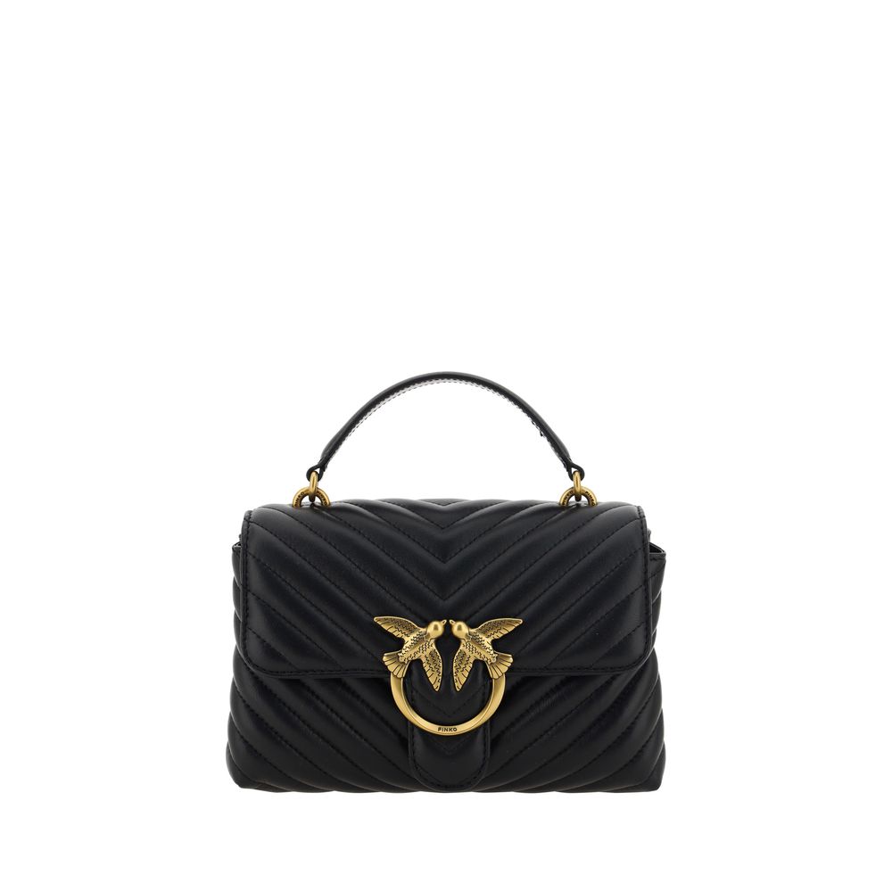PINKO Black Calf Leather Bos Taurus Wallet