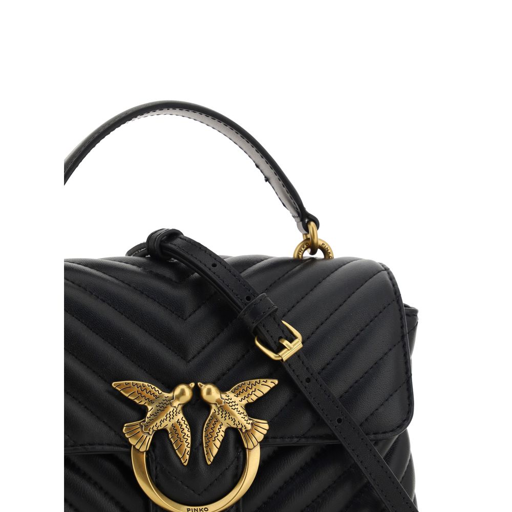 PINKO Black Calf Leather Bos Taurus Wallet