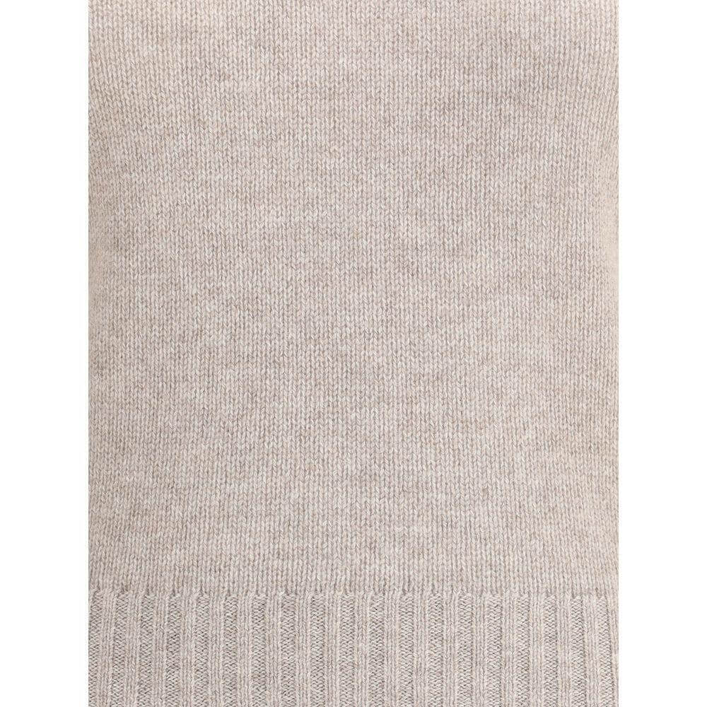 Allude Beige Cashmere Cashmere Sweater