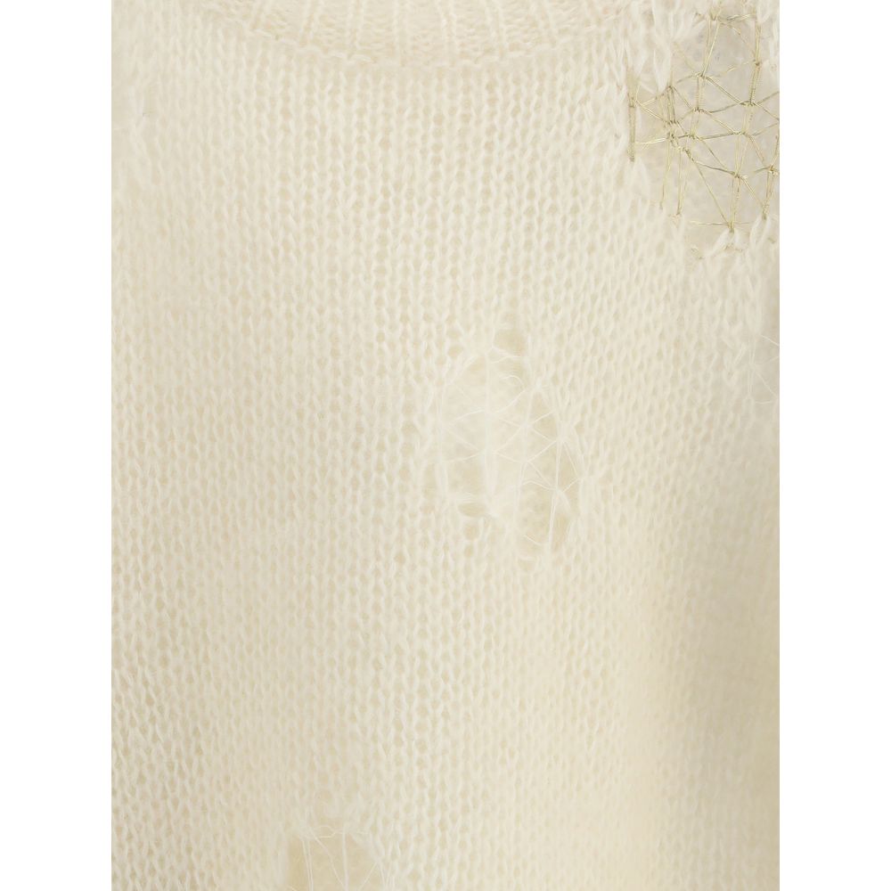 Fabiana Filippi Cream Mohair Sweatshirt
