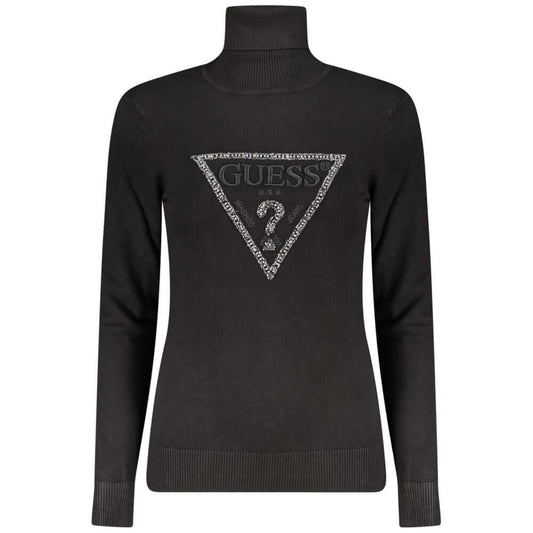 Guess Jeans Black Viscose Women Sweater