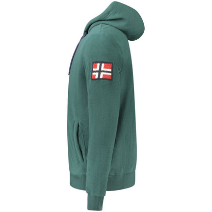 Norway 1963 Green Polyester Men Sweater with embroidered logo