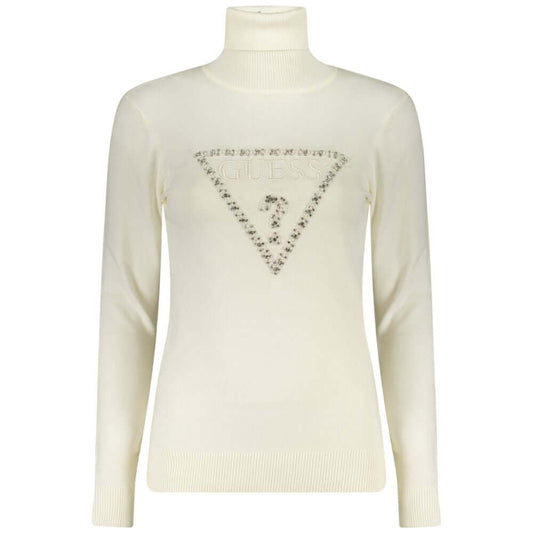 Guess Jeans White Viscose Women Sweater GU-39652-S