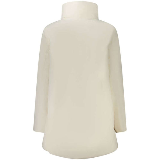 K-WAY White Nylon Jackets & Coat
