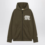 Moncler x Mercedes-Benz by Nigo Military green cotton zipped sweatshirt 8G000-0489AWV/Q_MONGE-816_323