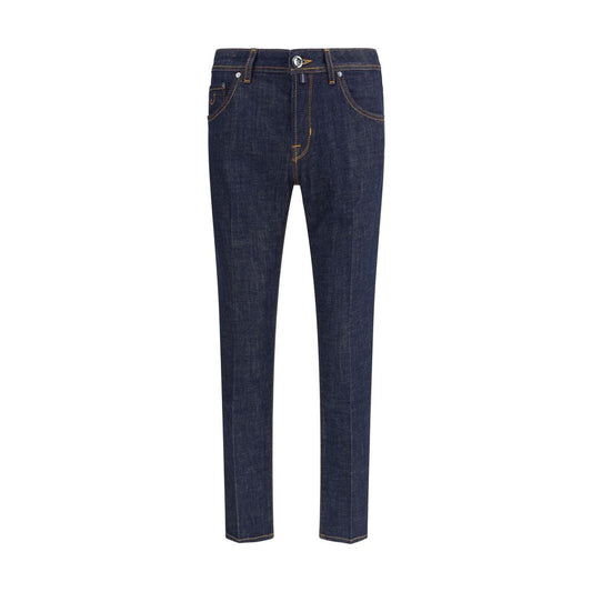 Jacob Cohen Blue Cotton Skinny Jeans