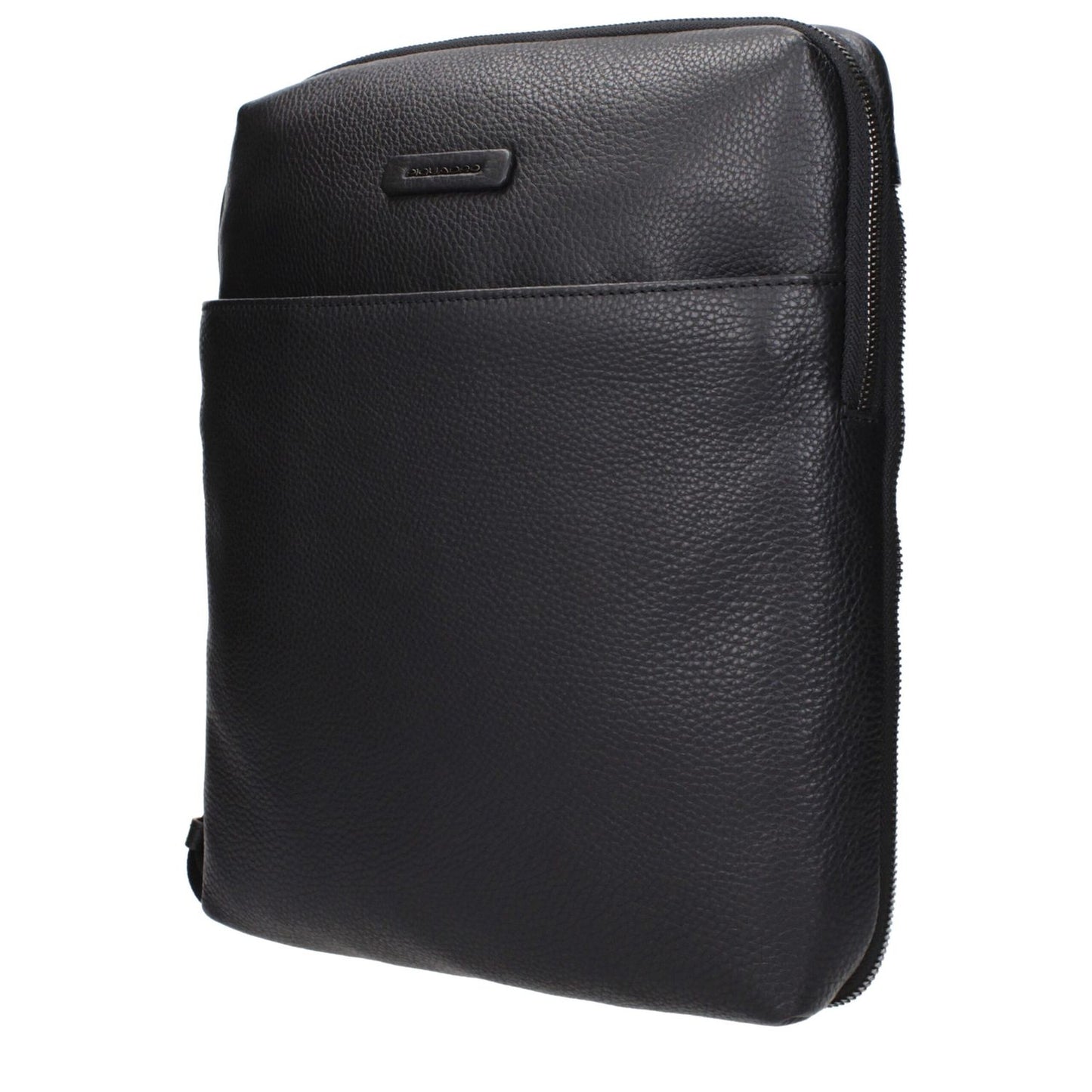 Piquadro Black Leather Crossbody Bag