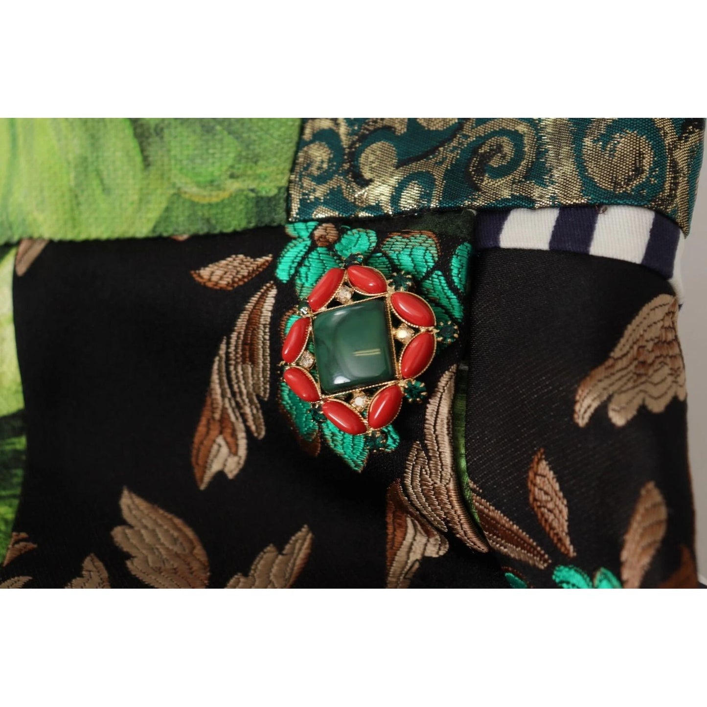 Dolce & Gabbana Multicolor Patchwork A-line Polyester Skirt