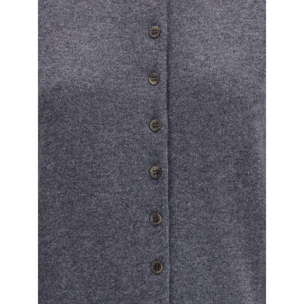 Lisa Yang Gray Cashmere Cardigan